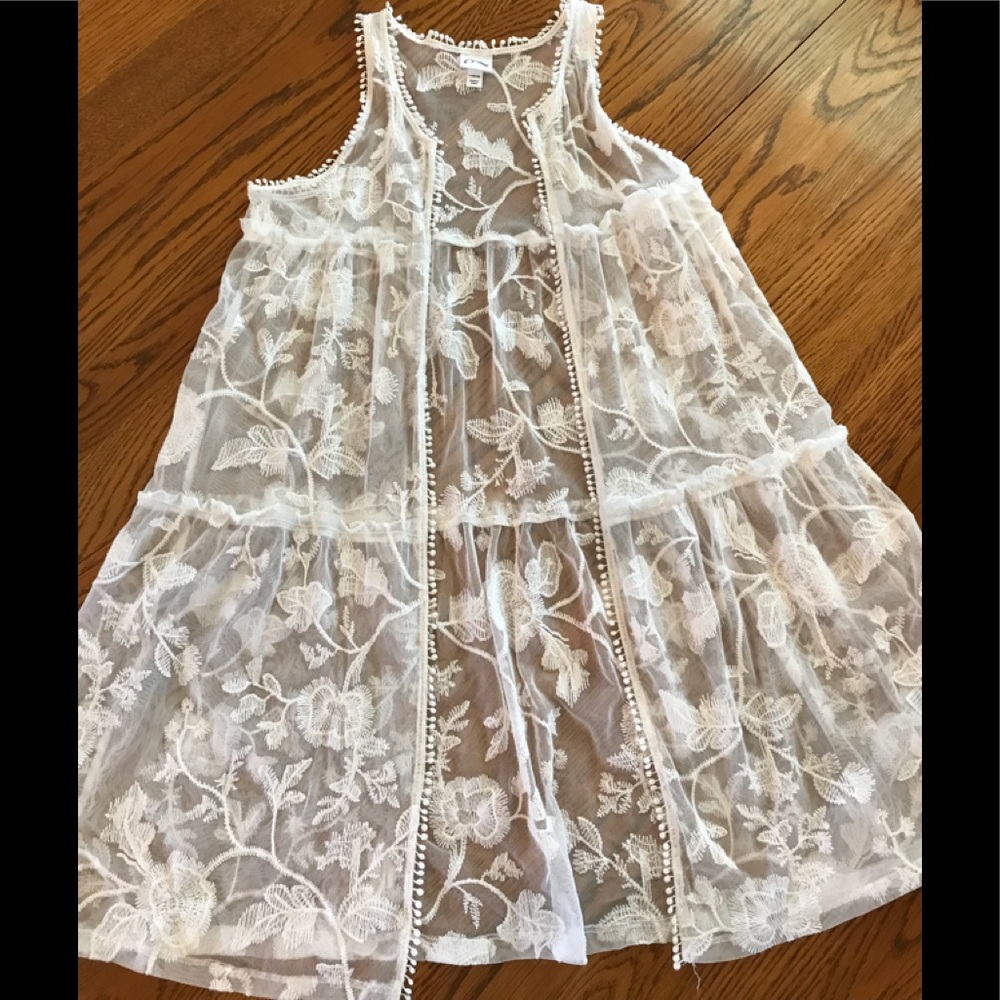 Girls Lace Vest